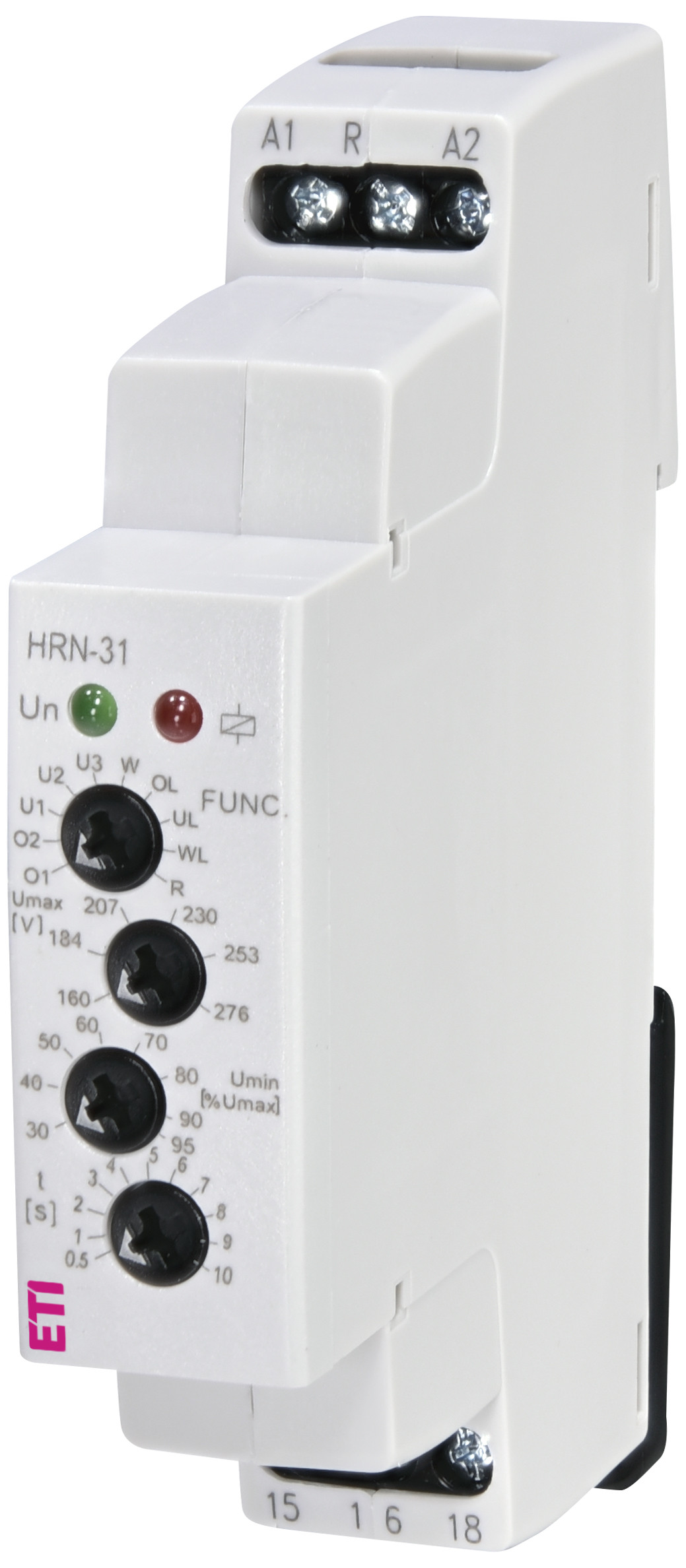 Releu monitorizare subtensiune si supratensiune monofazica, 83 - 276VAC, 1CO, HRN31